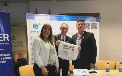 Ju.Fe.Paz. en la firma de convenios con la Cámara Entrerriana de Turismo.