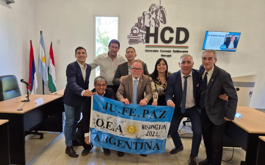 Garupá distinguió a su juez de paz, Óscar “Cacho” Barada y JuFePaz estuvo presente.